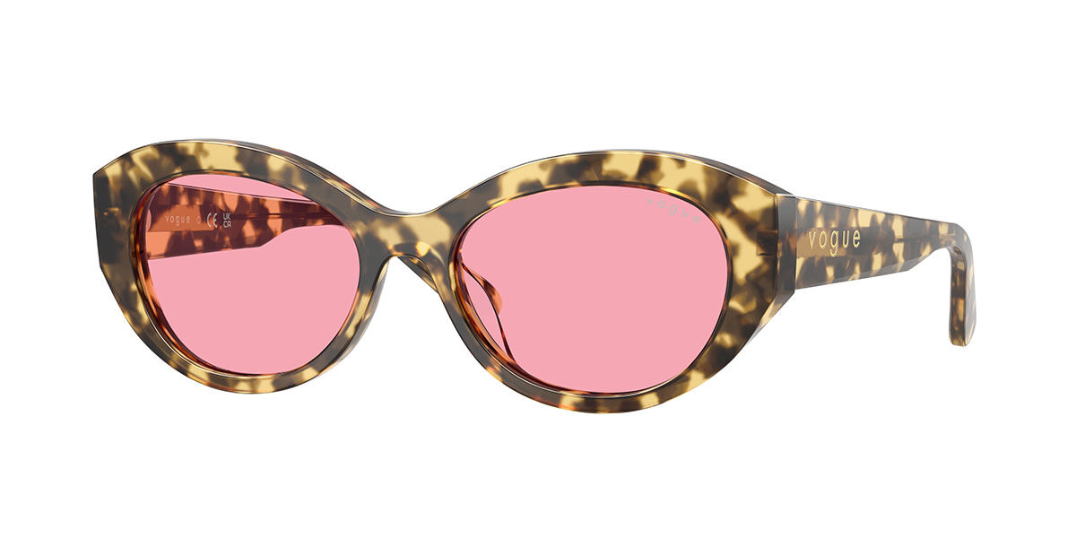 Vogue Eyewear VO5659SU 324184, Tortoiseshell frame, Pink lenses