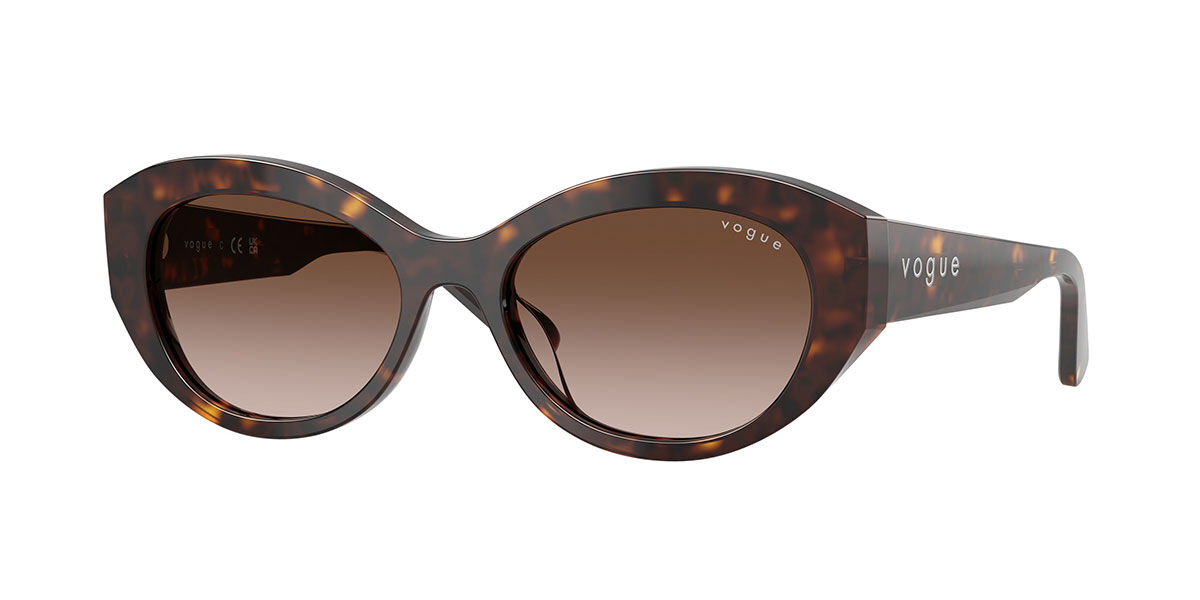Vogue Eyewear VO5659SU W65613, Tortoiseshell frame, Gradient Brown lenses