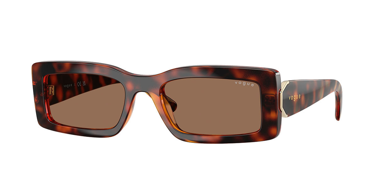 Vogue Eyewear VO5674S W65673, Tortoiseshell frame, Dark Brown lenses
