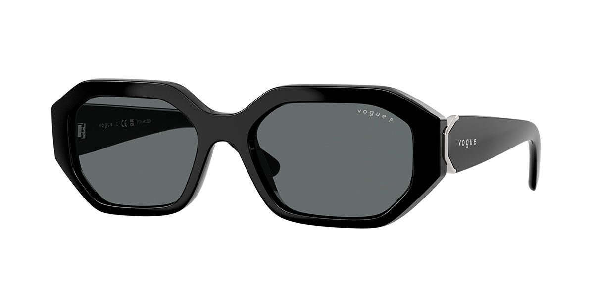 Vogue Eyewear VO5675S Polarized W44/81, Black frame, Dark Grey Polarized lenses