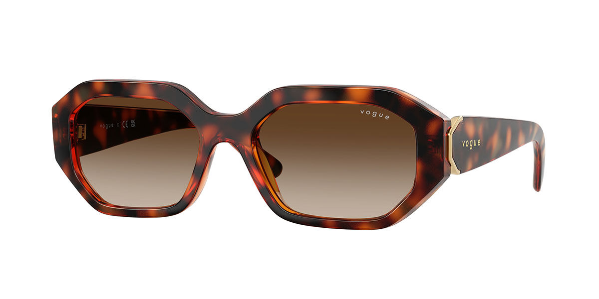 Vogue Eyewear VO5675S W65613, Tortoiseshell frame, Gradient Brown lenses