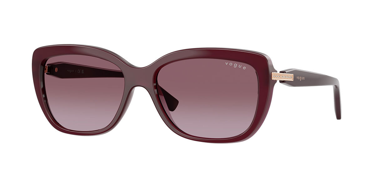 Vogue Eyewear VO5678SB 29898H, Red frame, Gradient Violet lenses