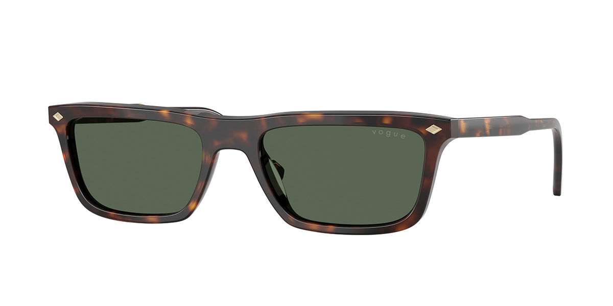 Vogue Eyewear VO5687S W65671, Tortoiseshell frame, Dark Green lenses