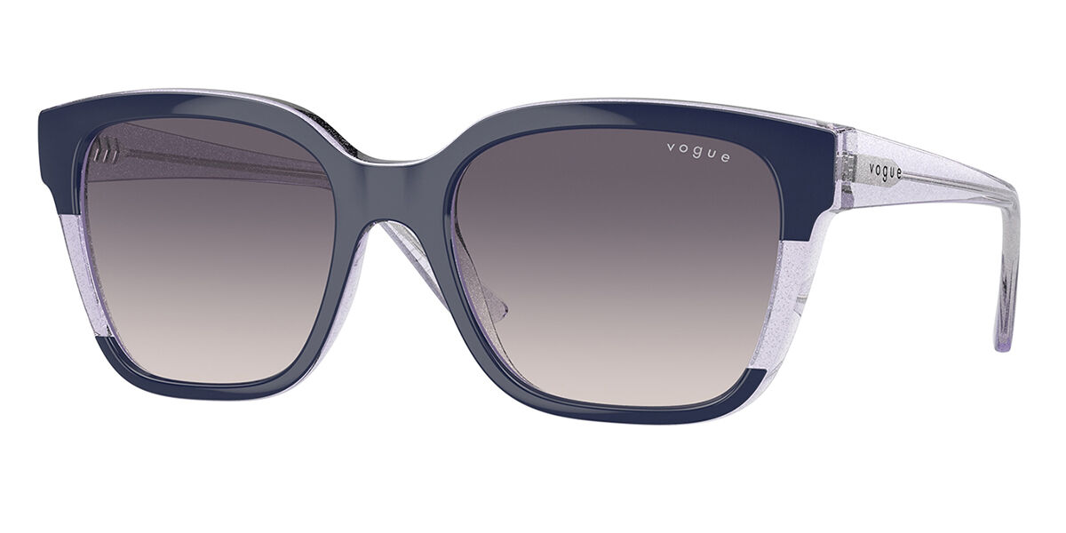 Vogue Eyewear VO5558S 313736, Blue frame, Dark Grey Gradient Pink lenses