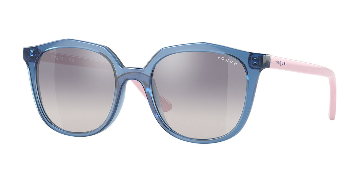 Vogue Eyewear VJ2016 Kids 28387B, Blue frame, Gradient Light Blue/Silver Mirror lenses