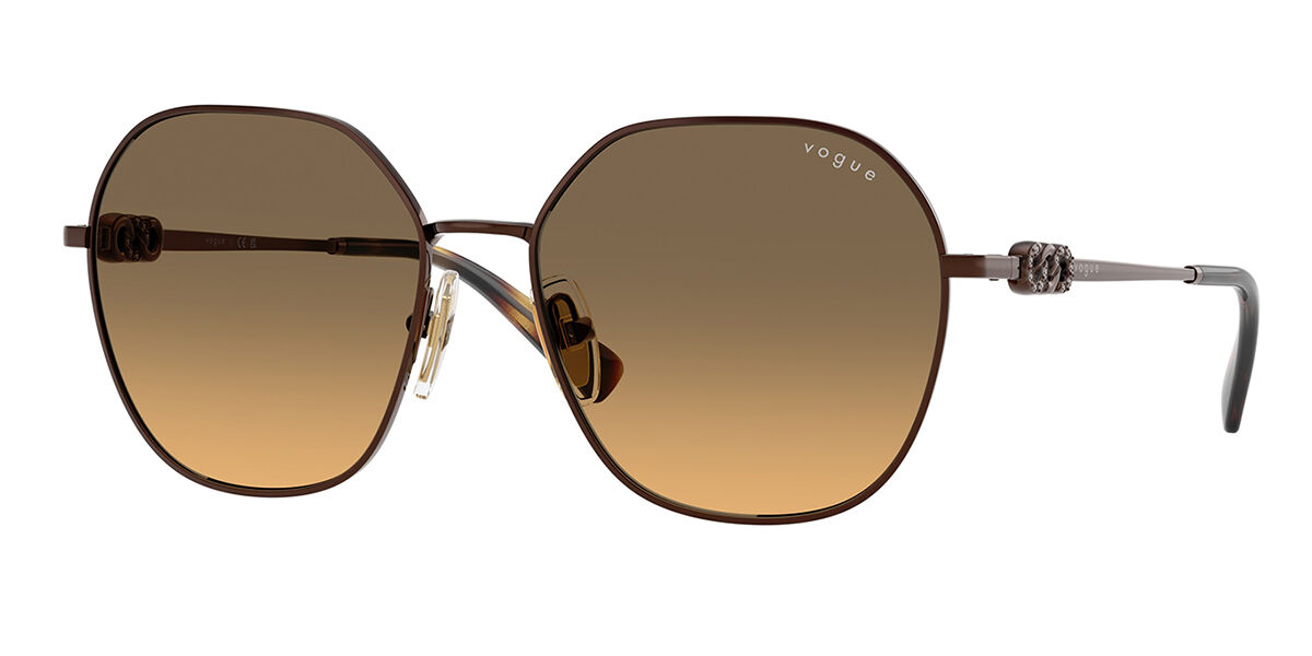 Vogue Eyewear VO4318SB 507418, Brown frame, Yellow Gradient Grey lenses