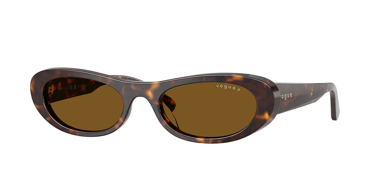 Vogue Eyewear VO5695SU Polarized W65683, Tortoiseshell frame, Dark Brown Polarized lenses