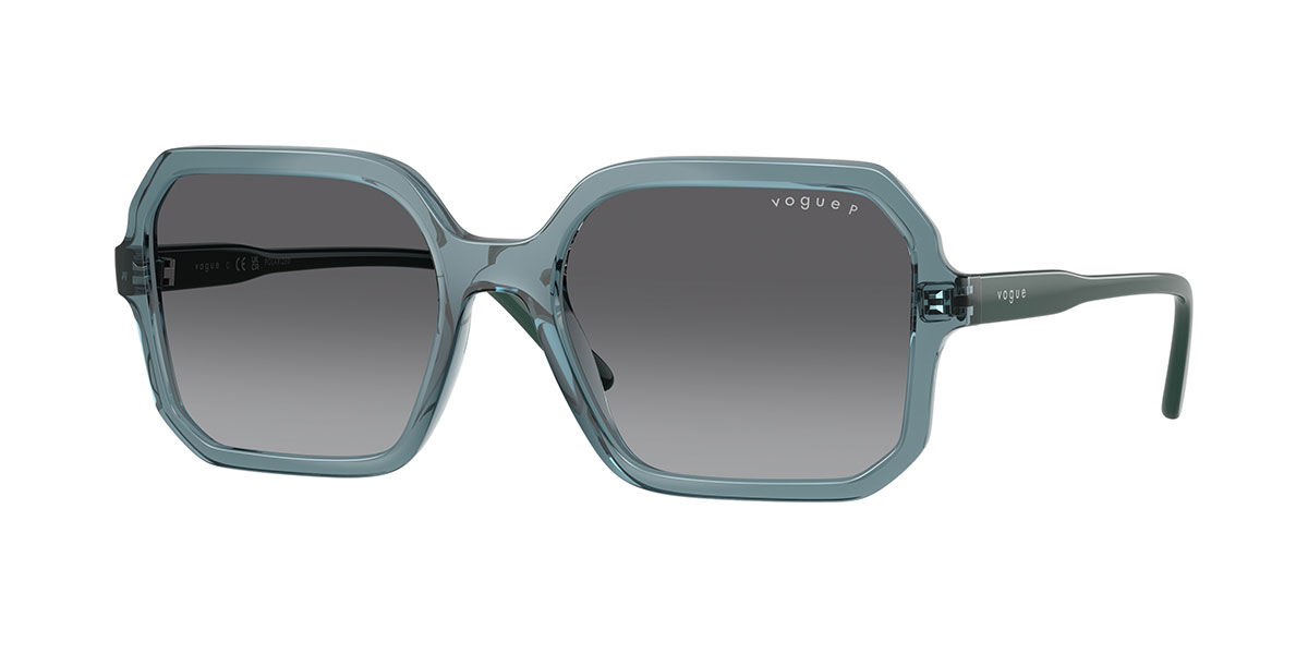 Vogue Eyewear VO5696S Polarized 3285T3, Blue frame, Gradient Grey Polarized lenses
