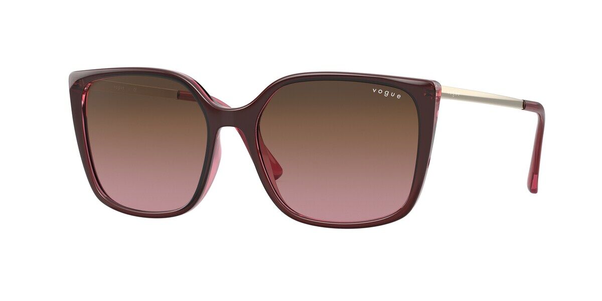 Vogue Eyewear VO5353S 287314, Red frame, Pink Gradient Brown lenses