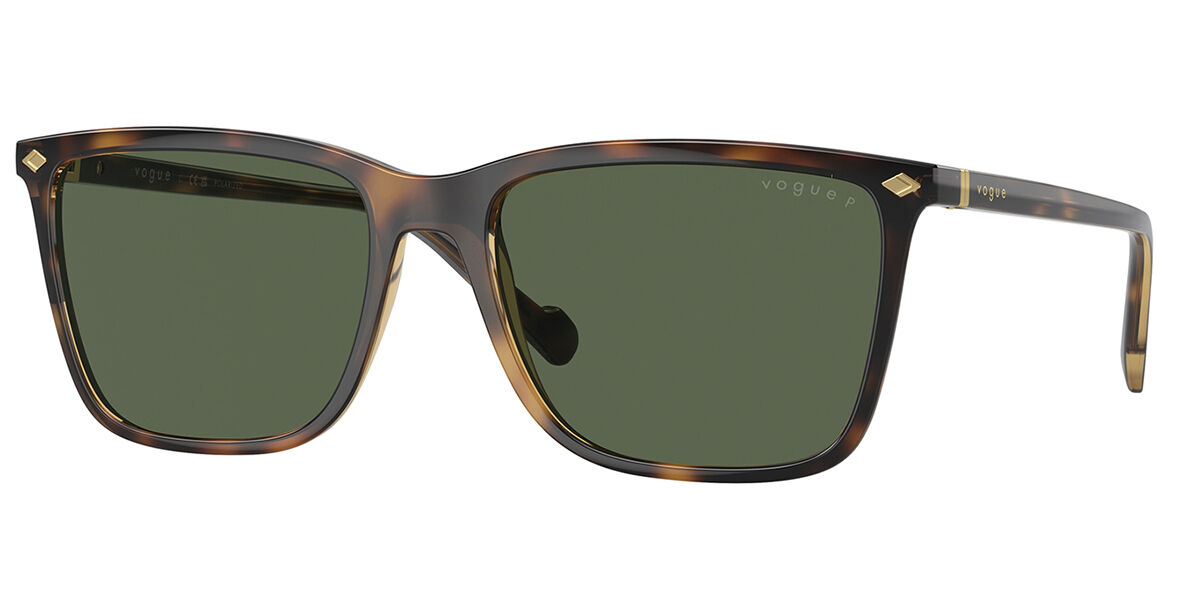 Vogue Eyewear VO5493S Polarized 27189A, Tortoiseshell frame, Green Polarized lenses