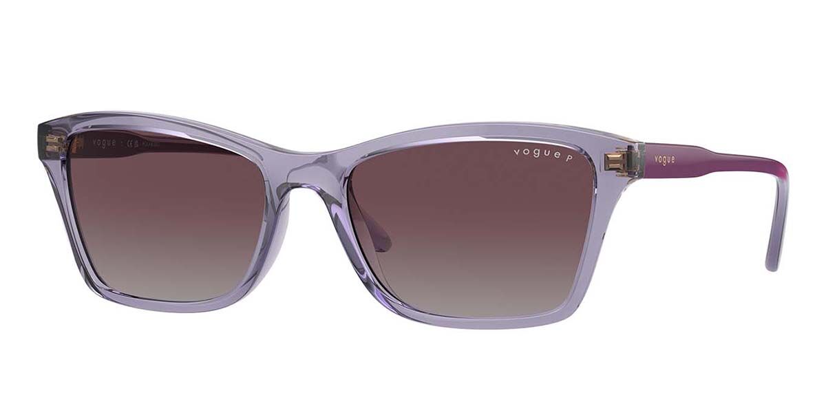 Vogue Eyewear VO5551S Polarized 311862, Purple frame, Grey Gradient Purple Polarized lenses