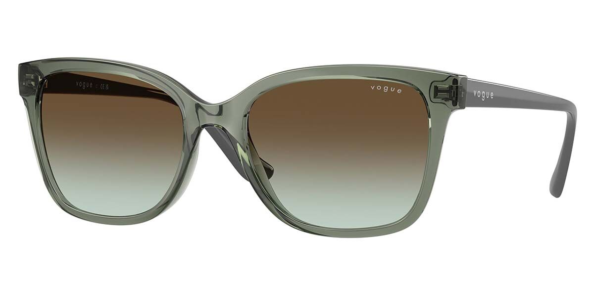 Vogue Eyewear VO5426S 3086E8, Green frame, Green Gradient Brown lenses