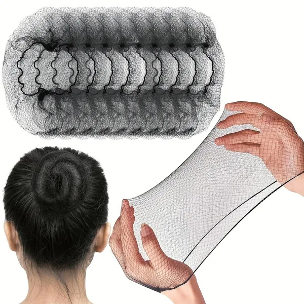 10PCS Hair Nets Elasticity Invisible Elastic Mesh Hair Bun Net For Sleeping Women Wigs 10pcs