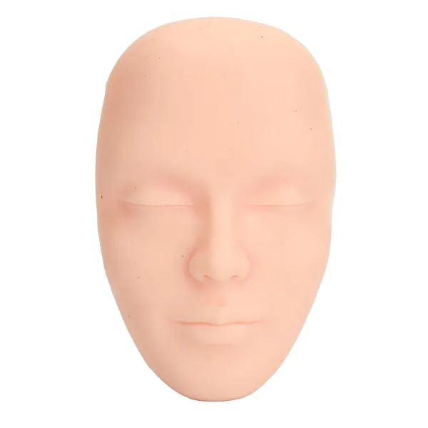Makeup Practice Face Kit 3D Realistic Full Face Practice Broad 8pcs Makeup Brush Reusable Mannequin