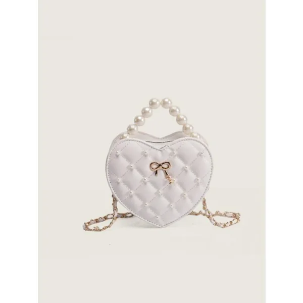 New Pearl Love Bag Niche Design, Xiaoxiangfeng Chain One-shoulder Crossbody Bag