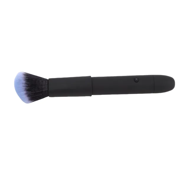 Electric Makeup Brush Rechargeable 10 Gear Vibration Foundation Brush for Loose Powder Blush Black