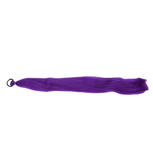 Purple Ponytail Extension with Elastic Tie Long Straight Wrap Around Ponytail Extension for Women…