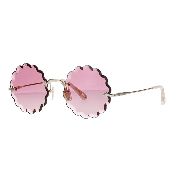 Chloe Chic Elegant Round Sunglasses Women sunglasses Pink CH0047S-005 Pink,53