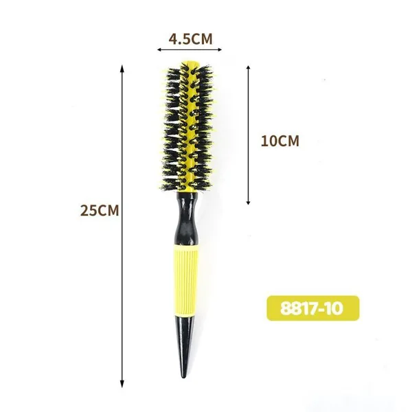 Yellow and Black Roller Comb Curly Hair Straight Hair Fluffy Style Comb Massage Comb Model 10