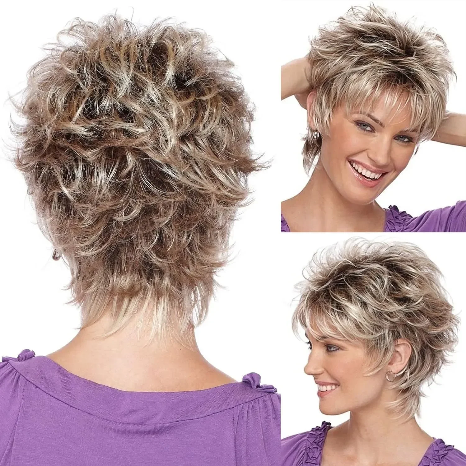 Lekker Silver Grey Short Pixie Cut Straight Bob Human Hair Lace Wigs For Women Brazilian Remy Hair Glueless Colored Wear go Wigs 240828, view 5