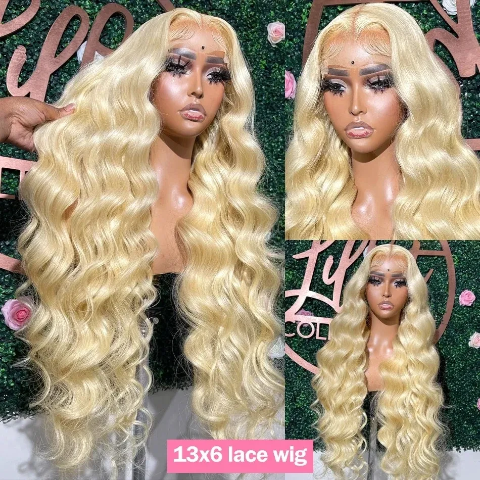 Peruvian Human Hair Highlight Brown Blonde Body Wavy Lace Front Wigs Natural Hairline Water Wave 360 Full Lace Wig Remy Hair Black Women Wig, view 2