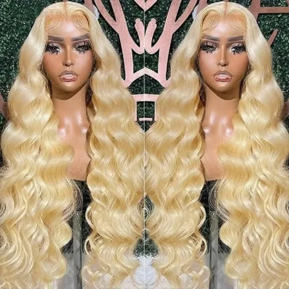 36 40 Inch 613 Blonde Body Wave Lace Front Colored Human Hair Wigs 13x4 Hd 360 Full Lace Frontal Wig Lace Wig 13x6 Glueless Brazilian Hair Wigs, view 2
