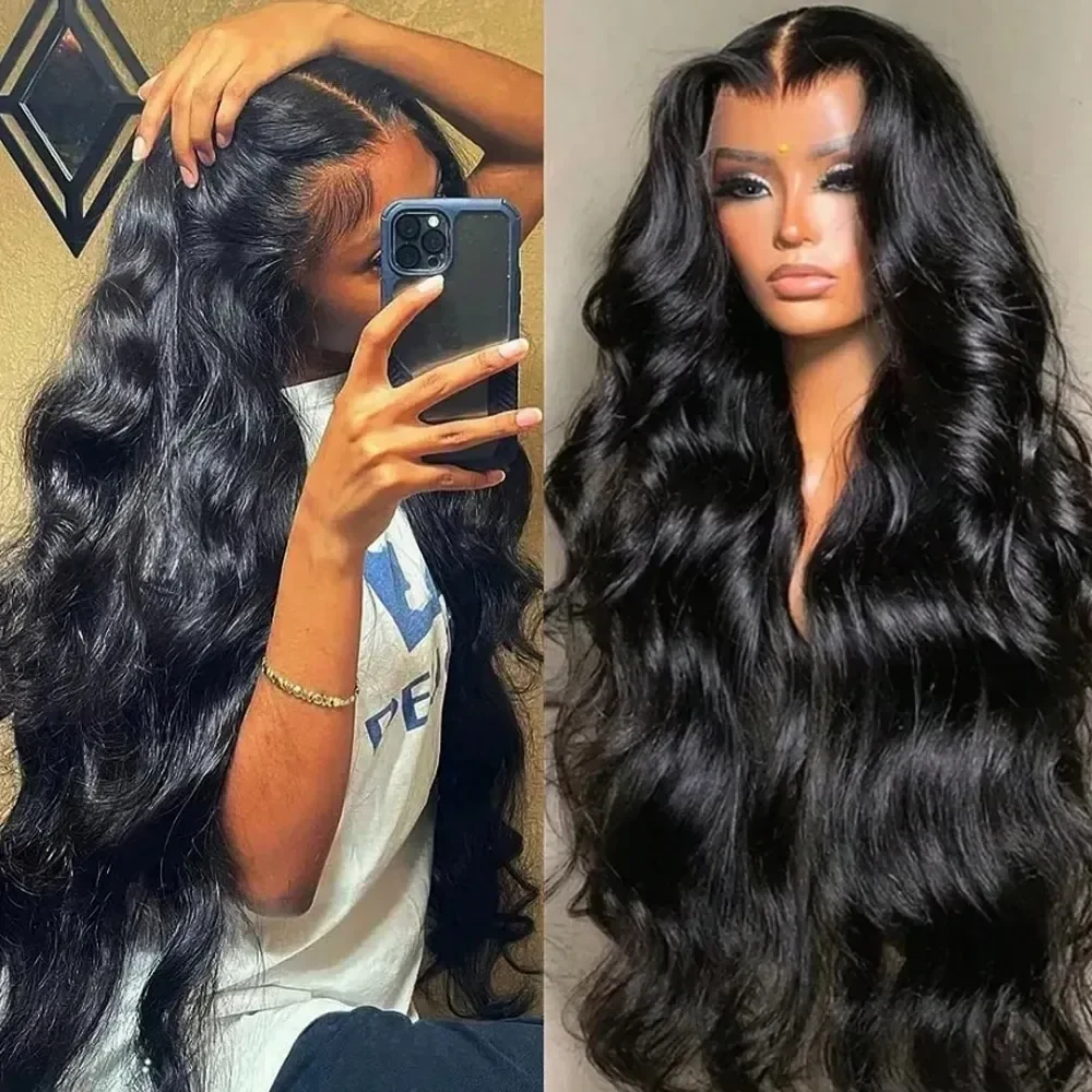 30 32Inch Body Wave HD Lace Front Wigs Pre Plucked Loose Wave 300% Density 13x4 HD Lace Frontal Wig 100% Human Hair Wigs, view 3
