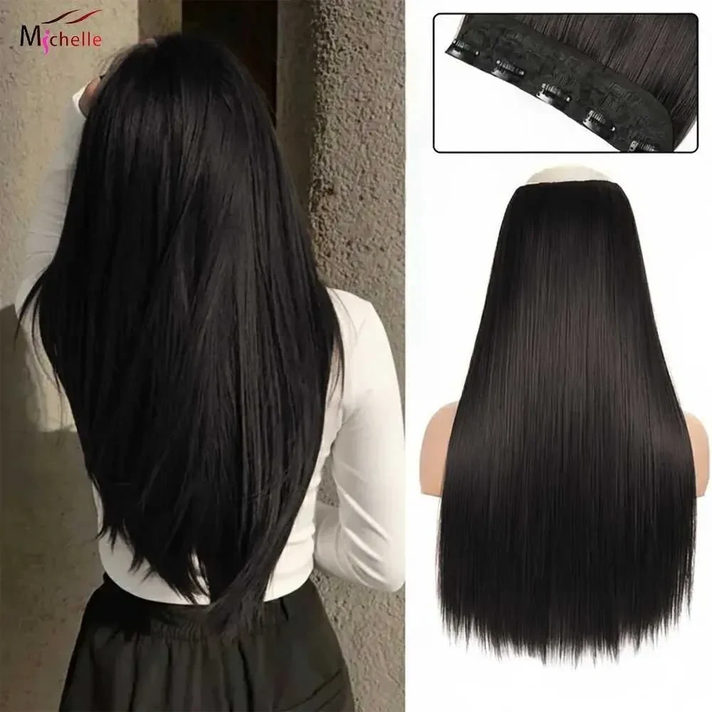 5 Clip One Piece Clip in Hair Extensions Straight 100 Real Human Hair Clip in Extensions 3/4 Full Head Hair Extensions Clip ins C260521