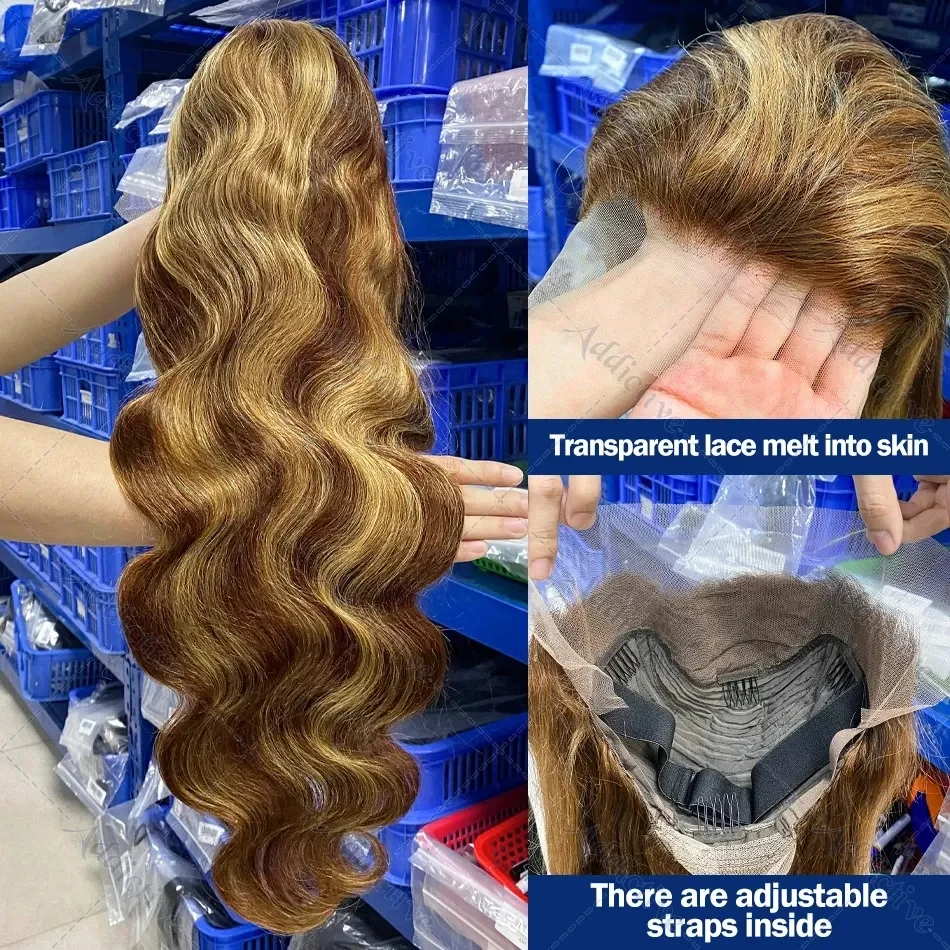 250 Density Human Hair 13x6 Body Wave Lace Frontal Wig HD 30 40 Inch 13x4 Lace Front Wigs Water Loose Black 5x5 Glueless Closure Wear And Go For Women, view 2