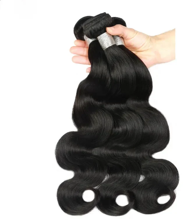 Inch Body Wave Human Hair Bundles Black Brazilian Hair Weave Human Hair Full T 260808, view 2