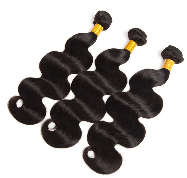 Inch Body Wave Human Hair Bundles Black Brazilian Hair Weave Human Hair Full T 260808, view 3