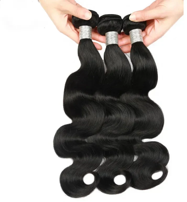 Inch Body Wave Human Hair Bundles Black Brazilian Hair Weave Human Hair Full T 260808, view 4
