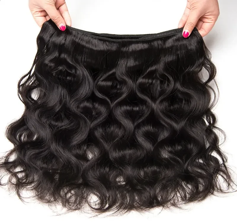 Inch Body Wave Human Hair Bundles Black Brazilian Hair Weave Human Hair Full T 260808, view 5