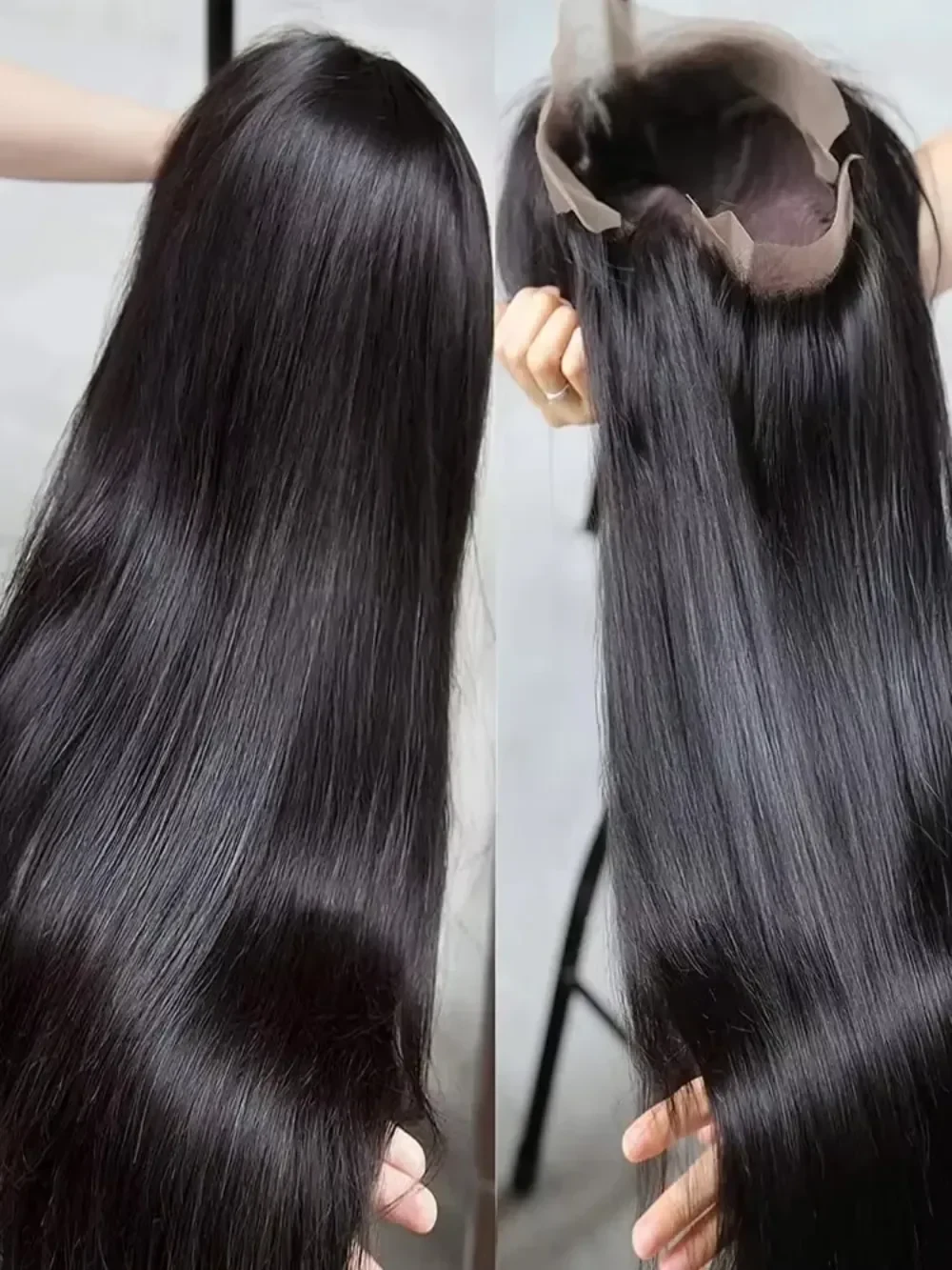 HD Black 13x4 Straight Lace Front Wig Brazilian 13x6 360 Full Lace Frontal Wigs For Women Human Hair Wig Pre Plucked, view 5