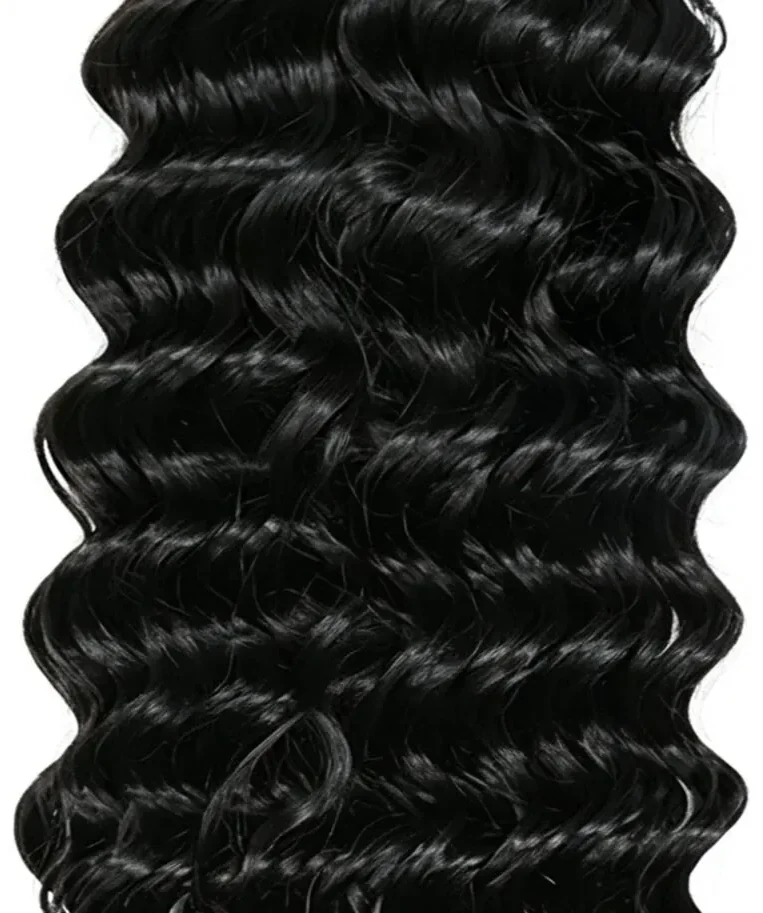 Full Head Thick Clip In Hair Extensions Human Hair Curly Hair Natural Black Clip Ins Hair Bundles 8pcs 120g, view 3