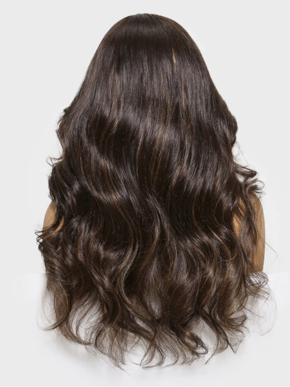 Nadula Mocha Brown Highlight Wig, view 4