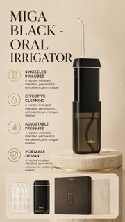 WAU MIGA BLACK Oral Irrigator, view 7