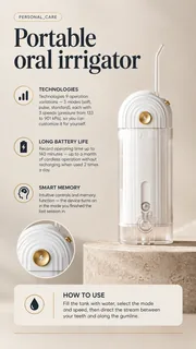 WAU MIGA PRO Portable Oral Irrigator, view 7