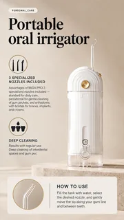 WAU MIGA PRO Portable Oral Irrigator, view 8