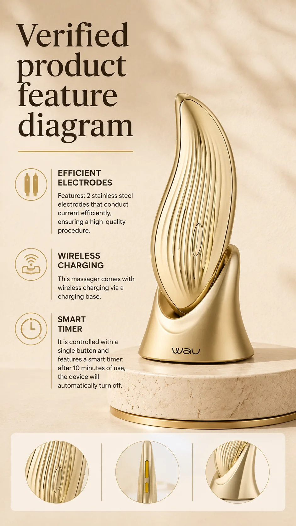 WAU MIO2 Microcurrent Massager view 5