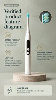 WAU MORI 2.0 Sonic Toothbrush, view 7