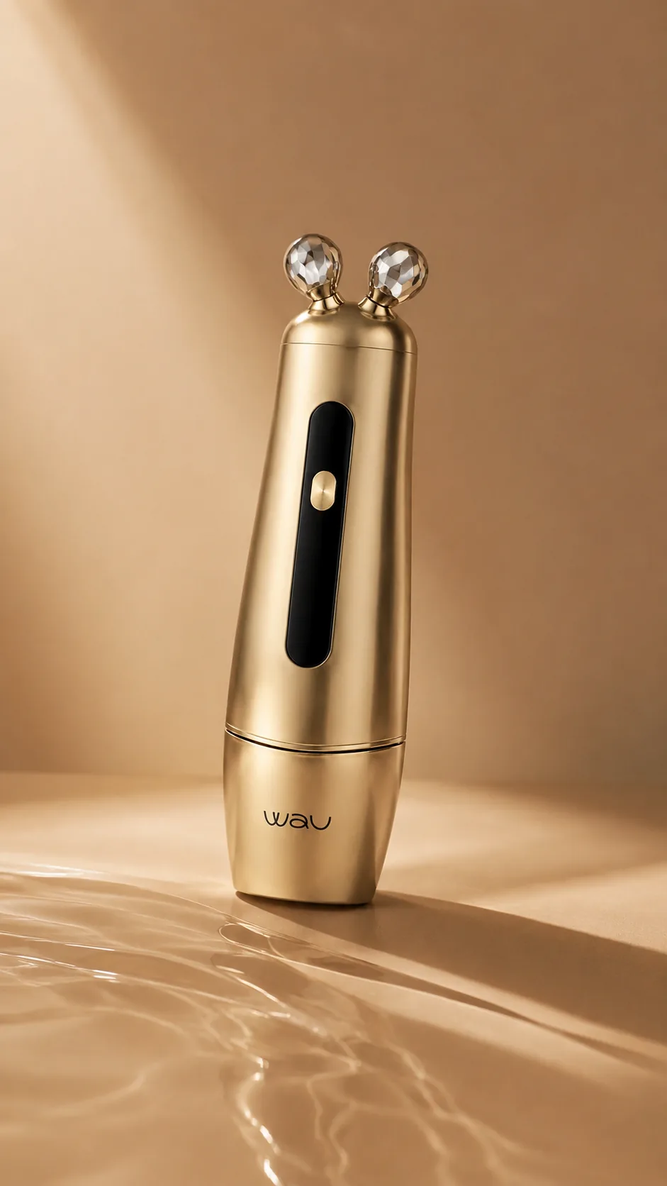WAU VIA Gold Lifting Massager, view 3, AI-generated editorial scene, not a product photograph